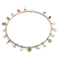 Charm Dodo Donna Luck in Oro giallo Zaffiro blu DMC6030-EYESS-ZSY9G - DMC6030-EYESS-ZSY9G